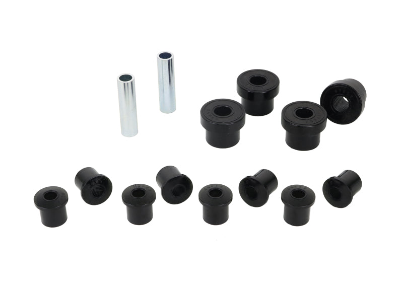 Whiteline W73814 Spring Eye Front/Rear and Shackle Bushing for 1976-1986 Jeep CJ7, 1976-1983 Jeep CJ5, 1981-1985 Jeep Scrambler