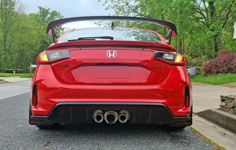 Rally Armor UR Mud Flaps - 2023-2026 Honda Civic - Black/Blue Logo - #MF97-UR-BLK-NB