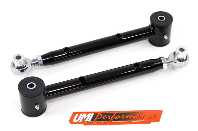 UMI Performance 5016-B Adjustable Lower Control Arms Rod Ends Black