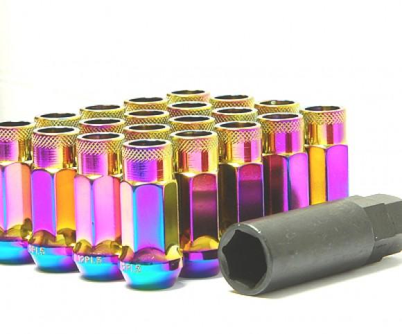 Wheel Mate 32905T Muteki SR48 Open End Lug Nuts Titanium M12x1.25 48mm
