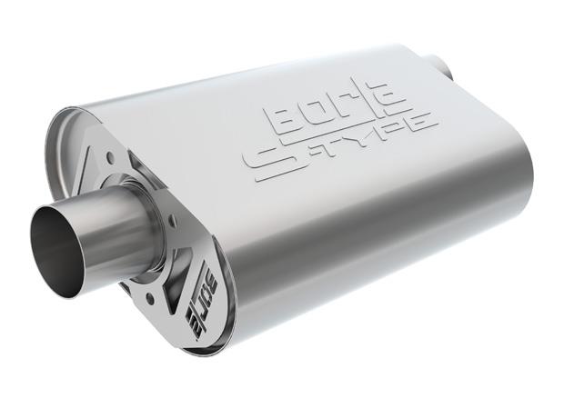 Borla 400826 CrateMuffler SBC Stock Output 283/327/350 V8 2.5in Offset/Center 14inx4.35inx9in Oval Muffler - #400826