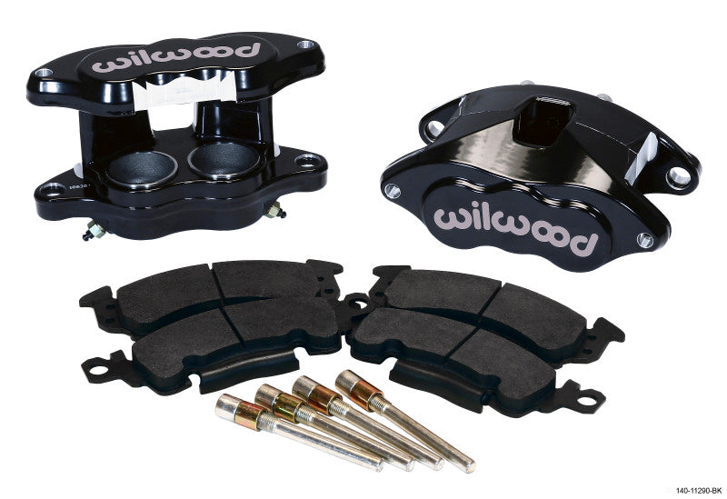 Wilwood D52 Front Caliper Kit - Black Powder 2.00 / 2.00in Piston 1.28in Rotor - #140-11290-BK