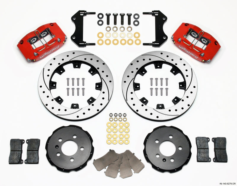 Wilwood Dynapro Radial Front Kit 12.19in Drilled Red 99-03 Jetta IV & Golf IV - #140-8276-DR