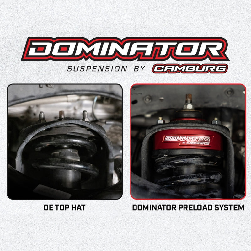 Camburg Engineering CAM-310205 Dominator Preload Spacer Kit 2 in Red for 2003-2024 Toyota Tacoma / 4Runner