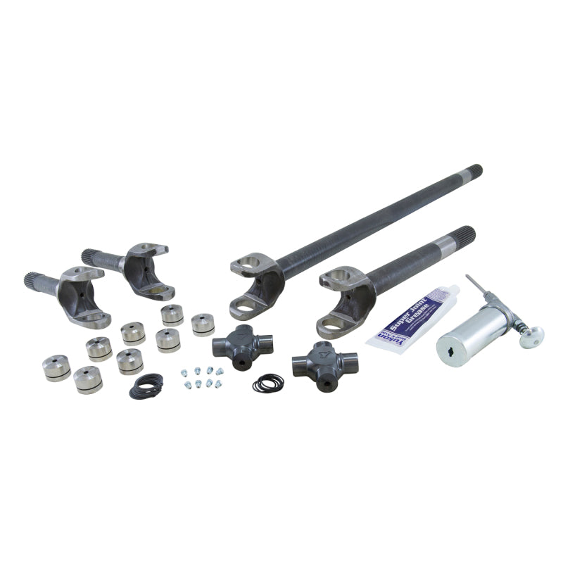 Yukon Gear & Axle YA W24166 4340CM Repl Axle Kit For 07-13 Dana 30 Front / Non-Rubicon JK / with Superjoints