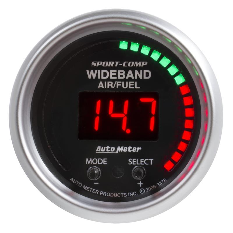AutoMeter 3378 Sport-Comp 52mm Wideband Air/Fuel Gauge