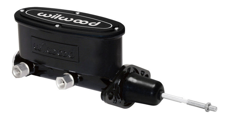 Wilwood High Volume Tandem Master Cylinder - 7/8in Bore Black-W/Pushrod - #260-9439-BK