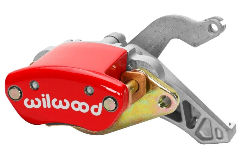 Wilwood Caliper-MC4 Mechanical-R/H - Red w/ Logo 1.19in Piston .81in Disc - #120-12069-RD