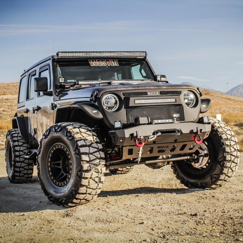 Westin 62-1025 Tube Fenders Front for 2018-2026 Jeep Wrangler JL/Gladiator Textured Black