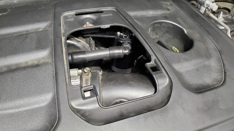 J&L 16-26 Dodge Durango / Jeep Grand Cherokee 3.6L Oil Separator 3.0 Passenger Side - Black Anodized - #3074P-B