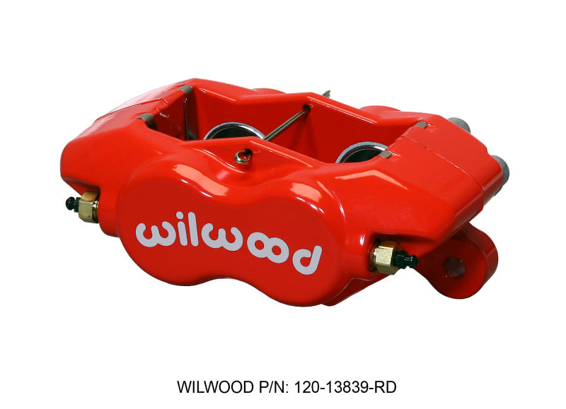 Wilwood Caliper-Forged Dynalite-Red 1.38in Pistons .81in Disc - #120-13839-RD