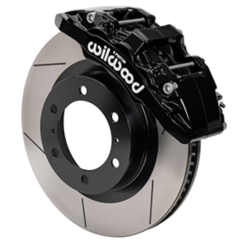 Wilwood 15-21 Toyota 4Runner Aero6-DM Black Front Brake Kit - Slotted - #140-17284
