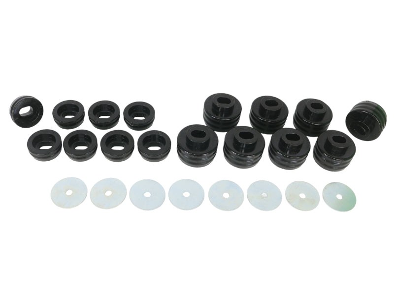 Whiteline W93492 Body Mount Bushing Kit for 2001-2012 Chevrolet Silverado 2500 HD, 1999-2004 Chevrolet Silverado 1500, 1999-2004 GMC Sierra 1500 and More