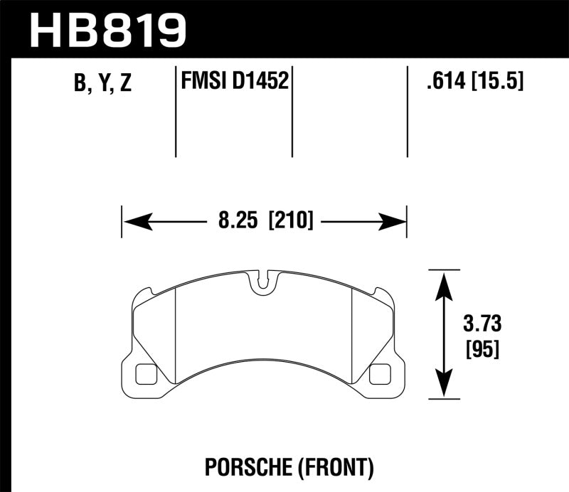 Hawk Performance HB819B.614 HPS 5.0 Street Brake Pads