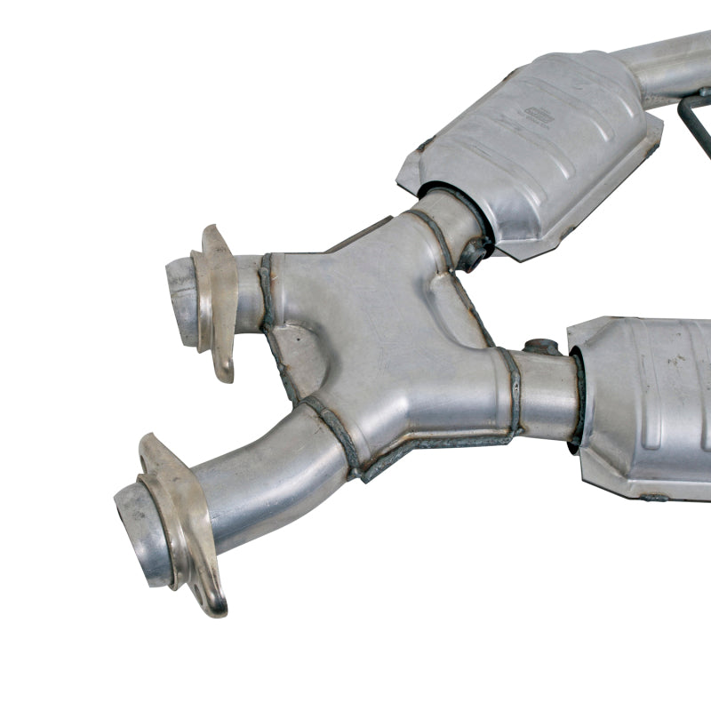 BBK Performance 1666 High Flow X-Pipe with Catalytic Converters (2-1/2 in) for 1996-1998 Ford Mustang GT 4.6L
