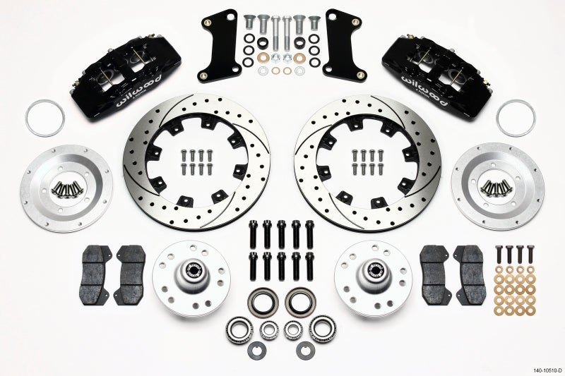 Wilwood Dynapro 6 Front Hub Kit 12.19in Drilled 67-69 Camaro (*Line Kit Needed*) - #140-10510-D