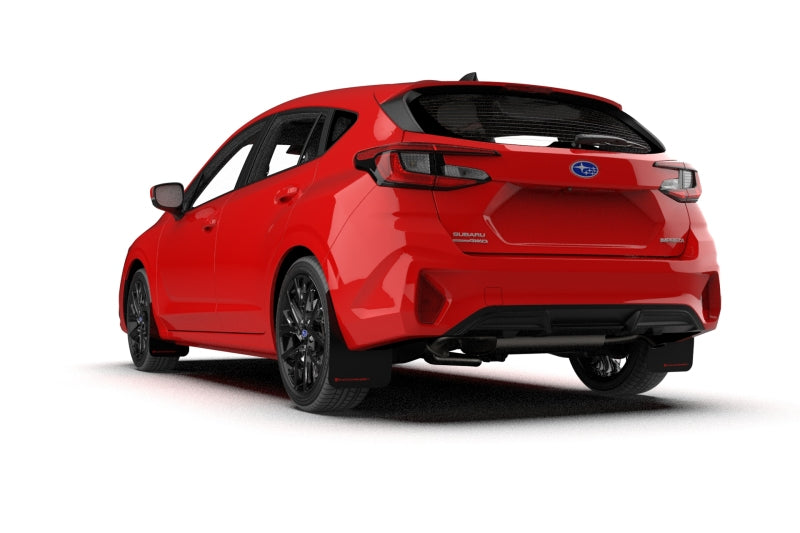 Rally Armor UR Mud Flaps - 2024-2026 Subaru Impreza - Black/Red Logo - #MF105-UR-BLK-RD