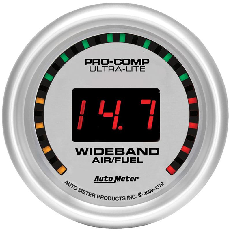 AutoMeter 4379 Ultra-Lite 52mm Digital Wideband Air/Fuel Ratio Street Gauge