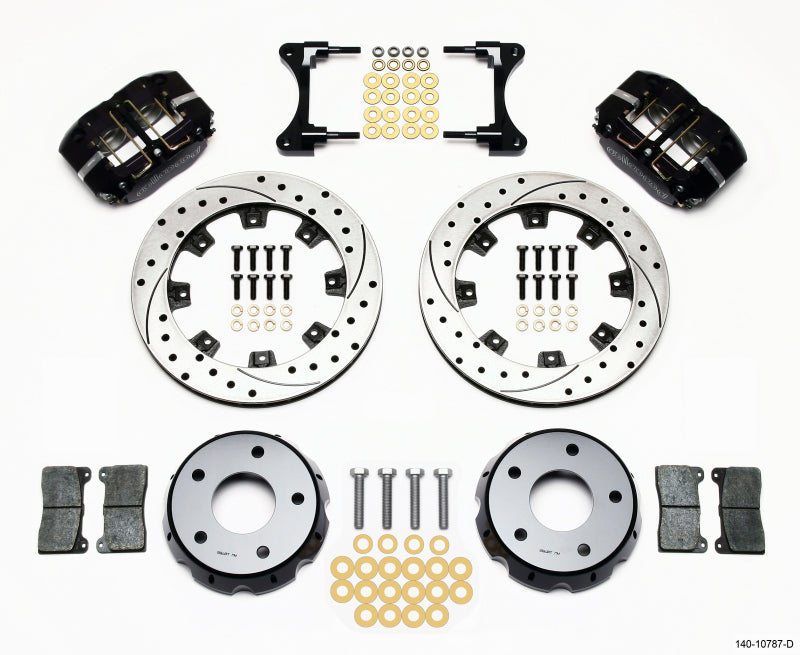 Wilwood Dynapro Radial Front Drag Kit 11.75in Vented Drilled 98-02 Camaro/Firebird - #140-10787-D