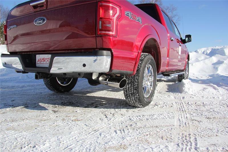 MBRP S5259409 Armor Plus Cat-Back Exhaust - 4-Inch Single Side Exit | T409 Stainless