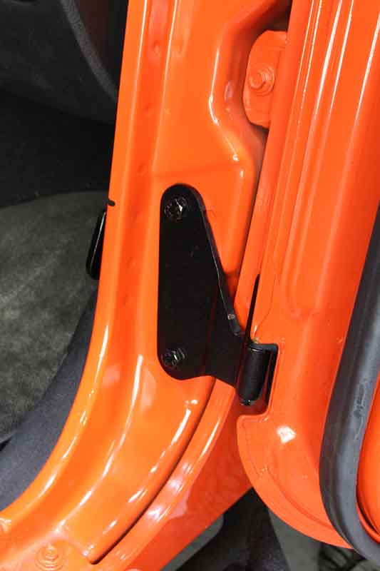 Kentrol 80581 Body Door Hinge Set 8 Piece for 2007-2018 Jeep Wrangler JKU 4-Door - Textured Black