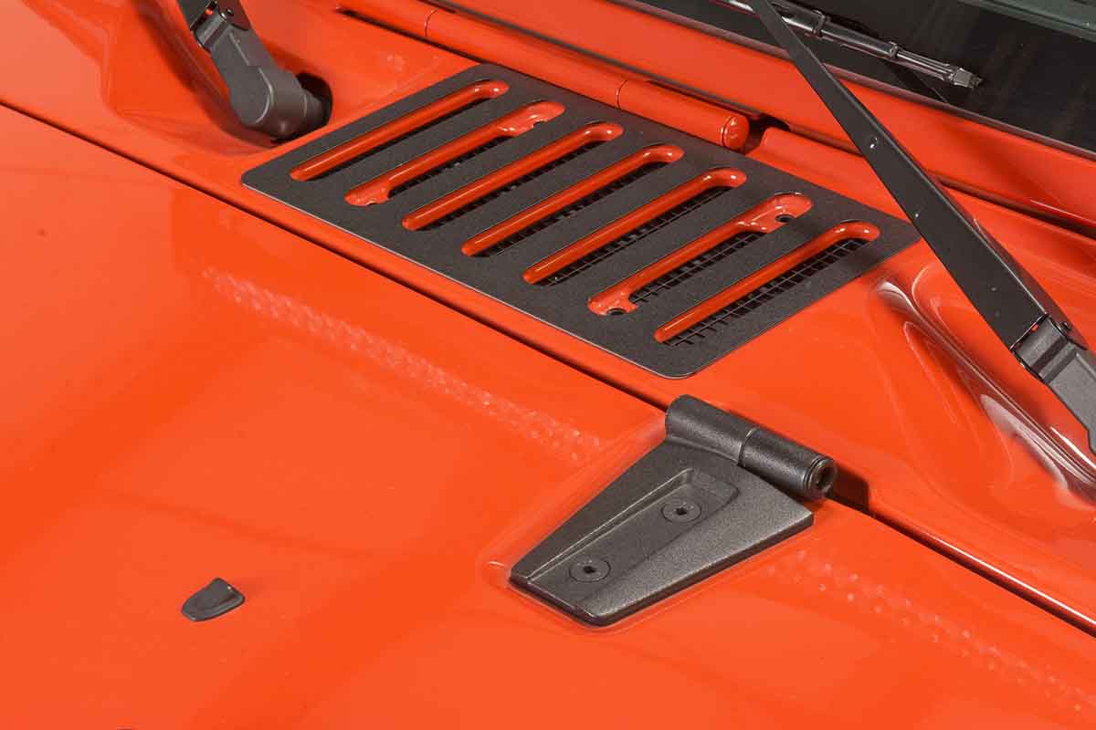 Kentrol 80588 Hood Kit for 2007-2018 Jeep Wrangler JK - Textured Black