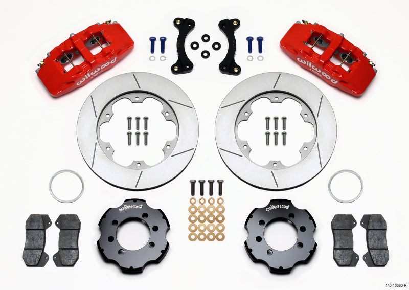 Wilwood Dynapro 6 Front Hat Kit 11.00in GT Rotor Red 95-05 Miata - #140-13380-R