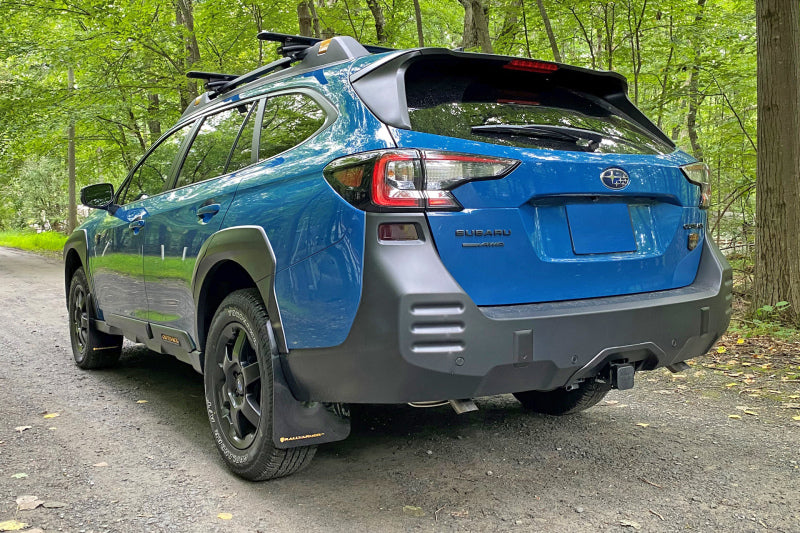 Rally Armor UR Mud Flaps - 2022-2026 Subaru Outback - Black/Red Logo - #MF76-UR-BLK/RD