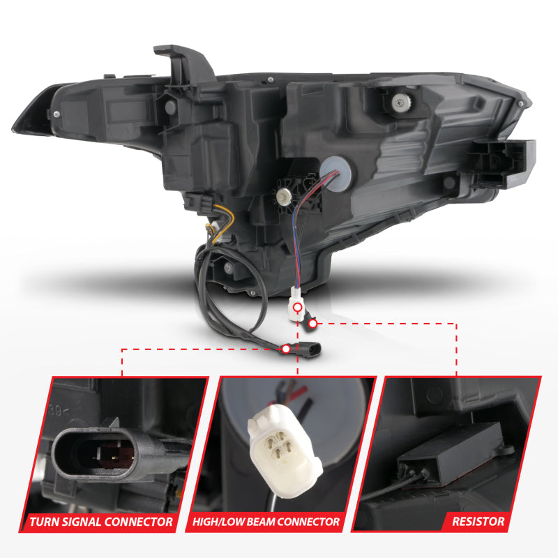ANZO 22-26 Toyota Tundra (with Factory LED Refl.) Z-Series Full LED Proj Headlights - Driver Side ONLY