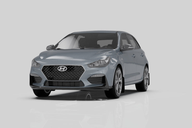 Rally Armor UR Mud Flaps - 2019-2020 Hyundai Elantra GT - Black/Red Logo - #MF59-UR-BLK/RD