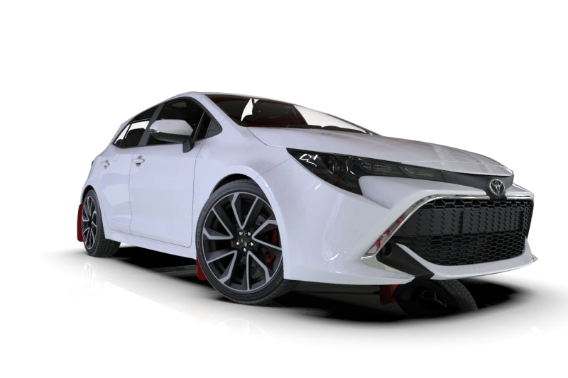 Rally Armor UR Mud Flaps - 2019-2026 Toyota Corolla - Black/Grey Logo - #MF67-UR-BLK/GRY