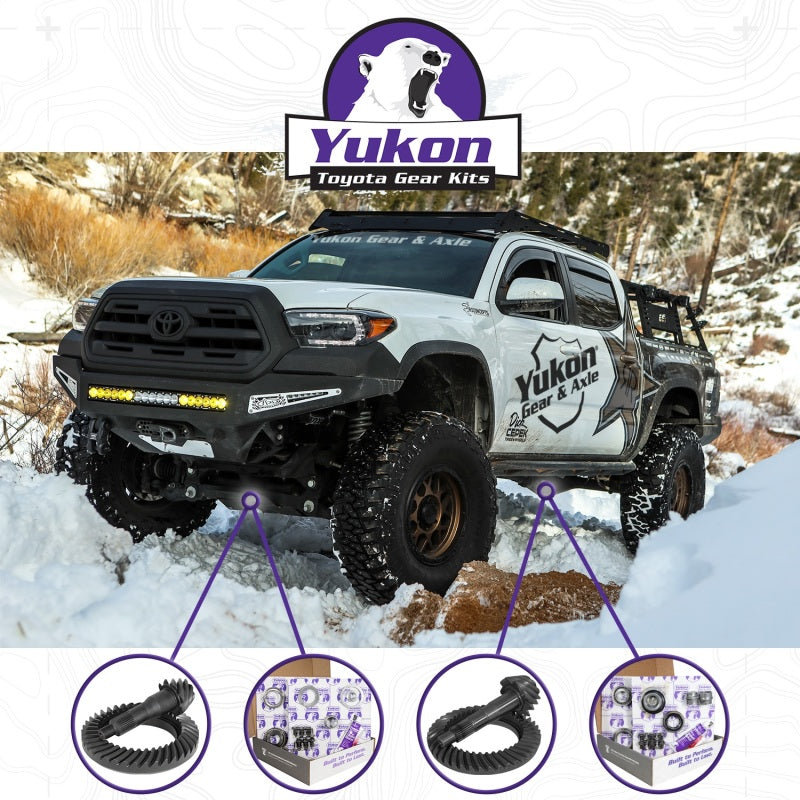 Yukon Gear & Axle YGKT005-488-4 Ring & Pinion Gear Kit Front & Rear for Toyota 8.4/8IFS Diff (with o Factory Locker) 4.88 Ratio