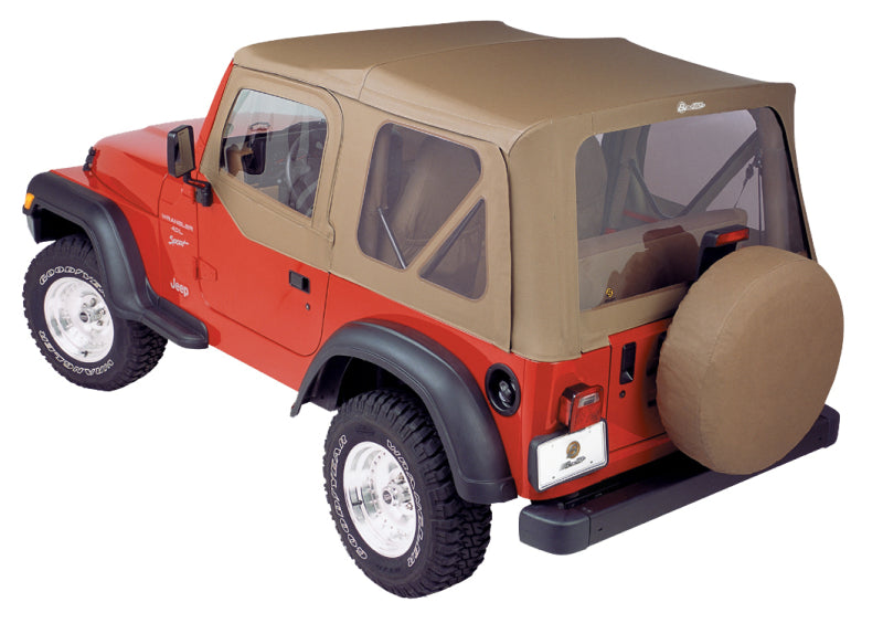 Bestop A-Top For OEM - 97-02 Jeep Wrangler TJ Replace (Spice Clear Windows Door Skins Included)