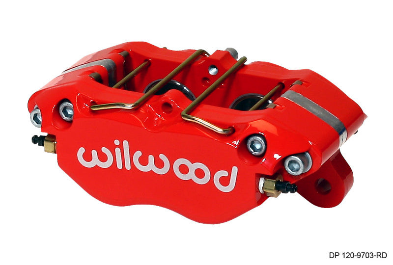 Wilwood Caliper-Dynapro 5.25in Mount - Red 1.38in Pistons .81in Disc - #120-9703-RD