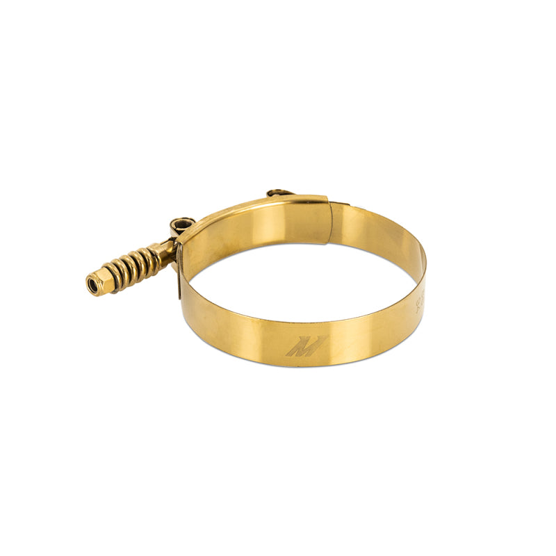 Mishimoto 3 Inch Stainless Steel Constant Tension T-Bolt Clamp - Gold - #MMCLAMP-3TGD