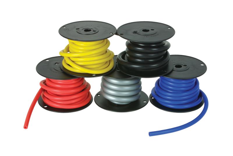 Vibrant 1/4 (6.35mm) I.D. x 25 ft. of Silicon Vacuum Hose - Black