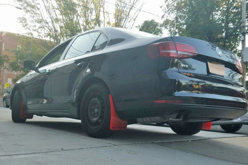 Rally Armor UR Mud Flaps - 2015-2019 Volkswagen Jetta - Black/Grey Logo - #MF42-UR-BLK/GRY