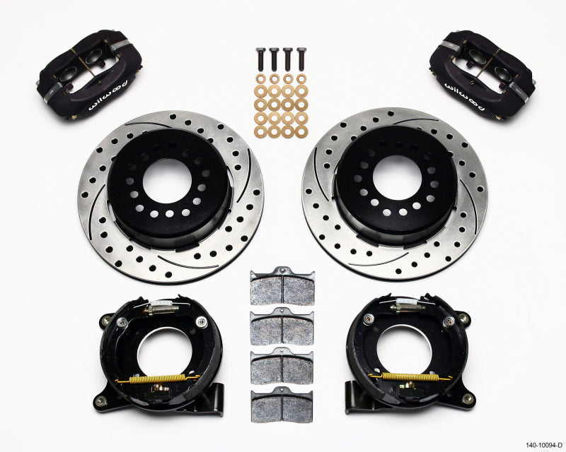 Wilwood Forged Dynalite P/S Park Brake Kit Drilled Chevy C-10 2.42 Offset 5-lug - #140-10094-D