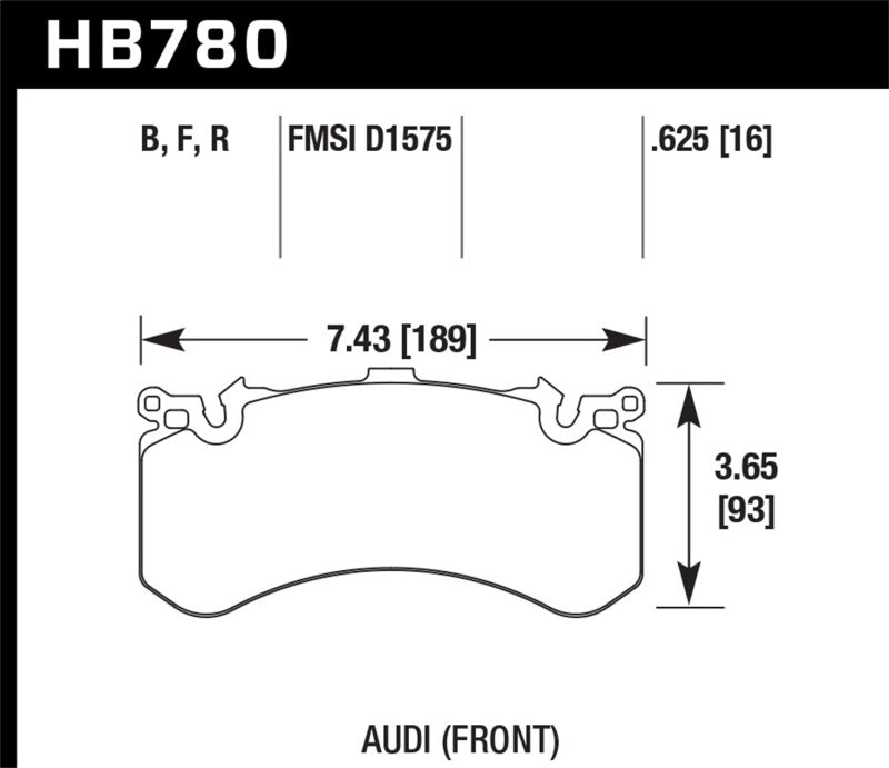 Hawk Performance HB780B.625 HPS 5.0 Street Brake Pads