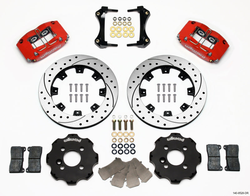 Wilwood Dynapro Radial Front Kit 12.19in Drilled Red Mini Cooper - #140-8528-DR
