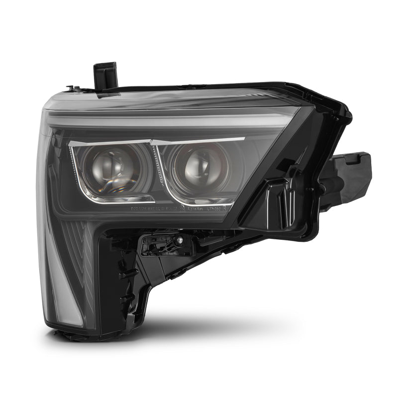 AlphaRex 880864 22-23 Toyota Tundra LUXX-Series Headlights Black with White DRL - Req 810029 OR 810030