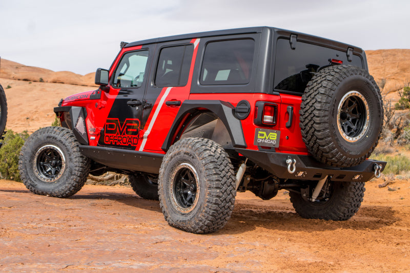 DV8 Offroad 2018+ Jeep Wrangler JL Armor Fenders w/ LED Turn Signal Lights - #FDJL-01