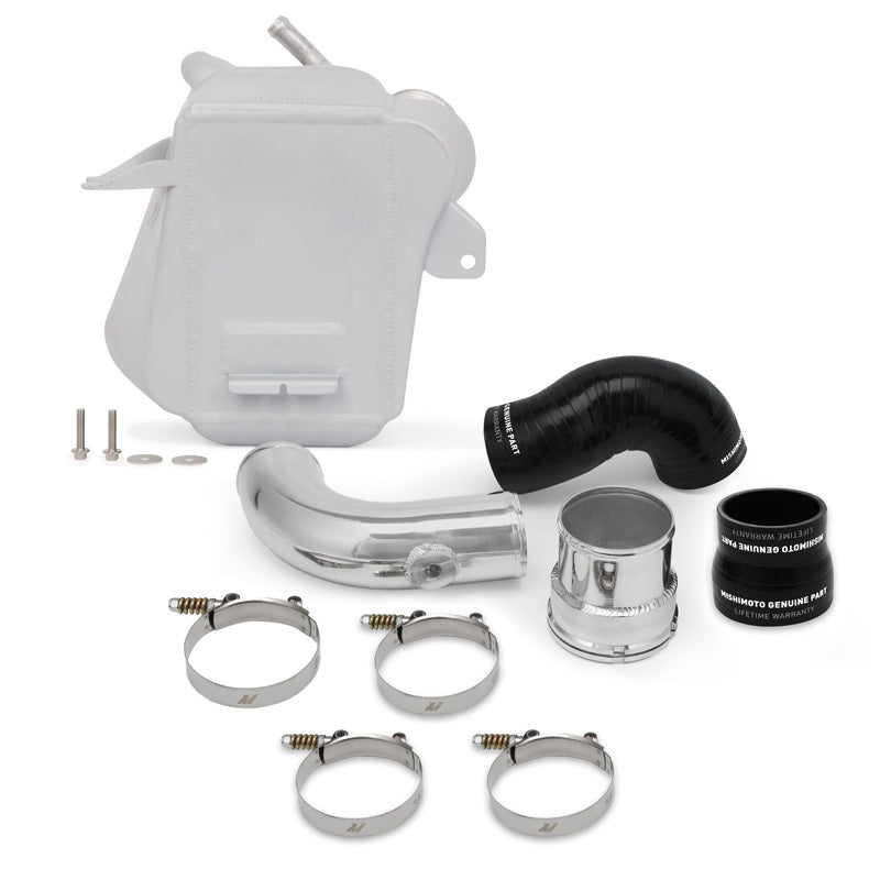 Mishimoto 2017+ Ford 6.7L Powerstroke Air-To-Water Intercooler - Micro-Wrinkle Silver - #MMINT-F2D-17SL