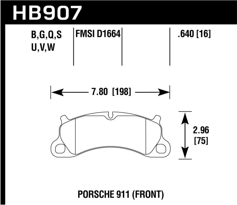 Hawk Performance HB907B.640 HPS 5.0 Street Brake Pads