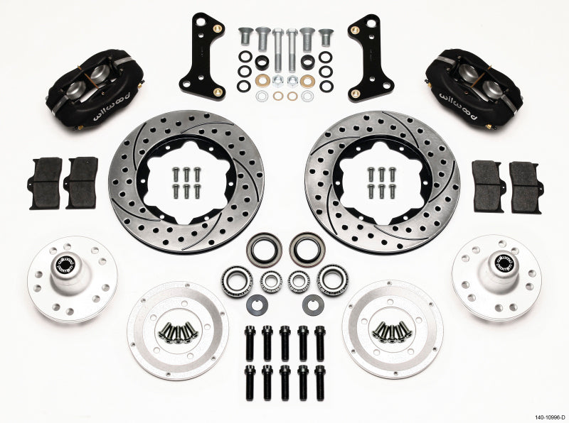 Wilwood Forged Dynalite Front Kit 11.00in Drilled 67-69 Camaro 64-72 Nova Chevelle - #140-10996-D