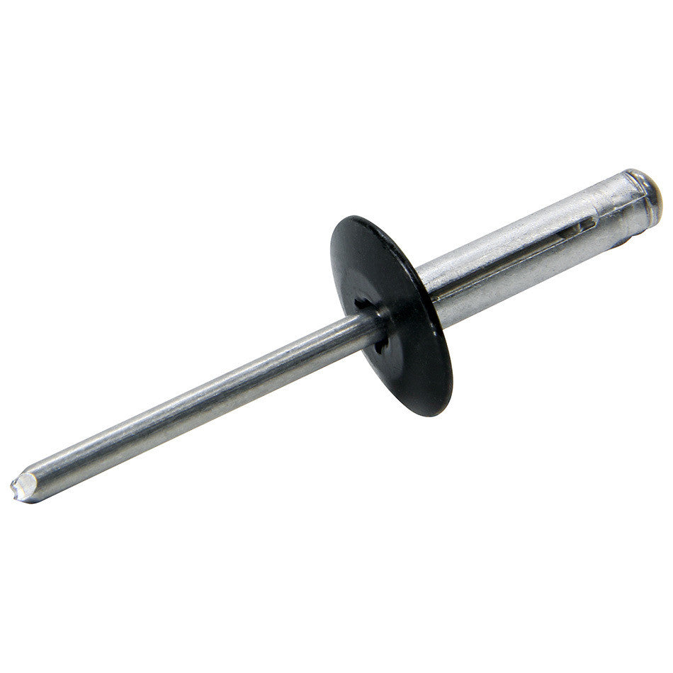 Allstar Performance Large Head Rivet 250Pk Black Flange Type Aluminum Mandrel ALL18063
