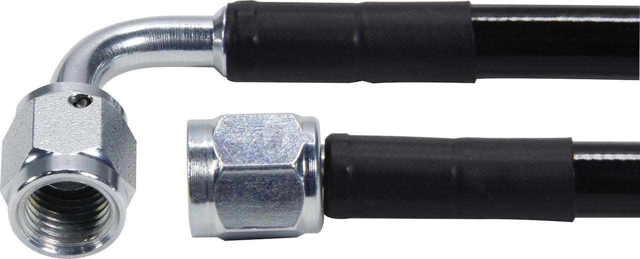 Allstar Performance Coated Braided Line 24in #3Hose -3 Straight/-3 90 Steel ALL48434-24
