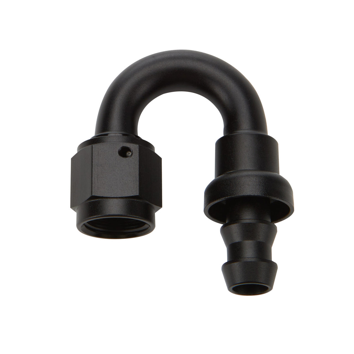 Allstar Performance Pushlock Hose End Black 180 Deg Elbow -12 ALL49485