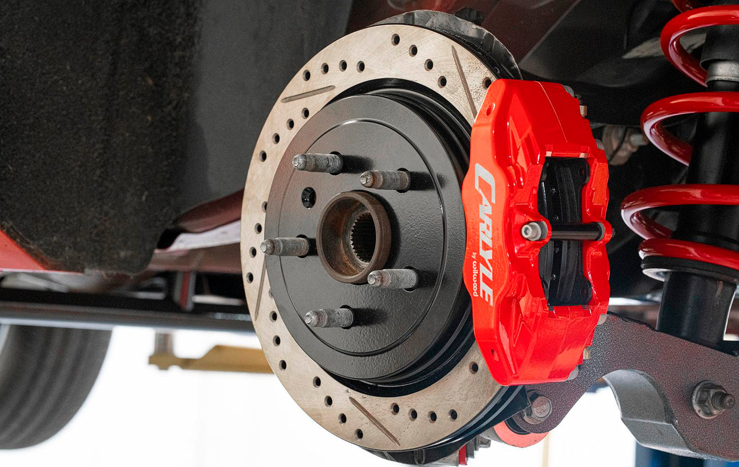 BMR 10-15 Chevrolet Camaro 15in Conversion Kit w/ Drilled & Slotted & Red Calipers