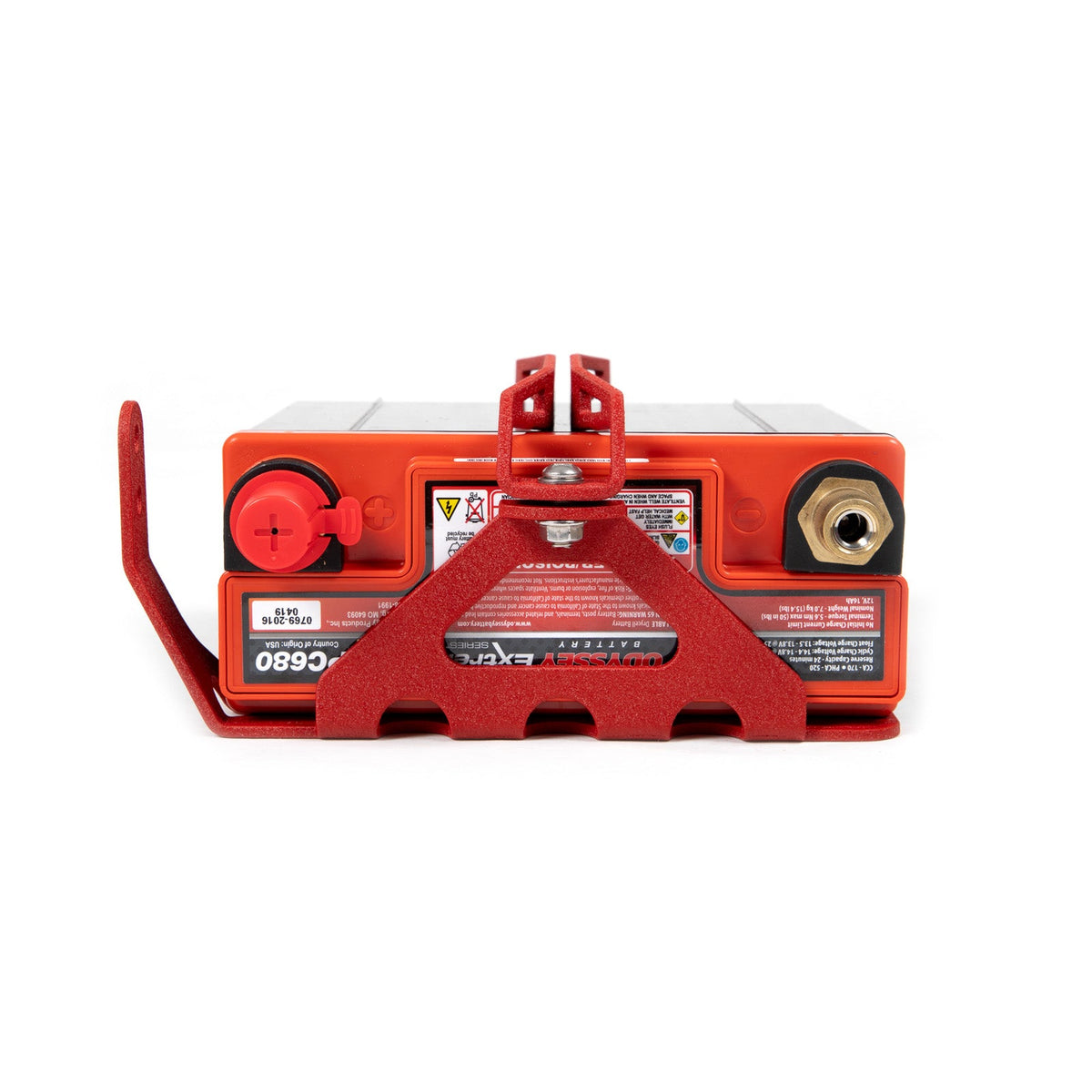 GrimmSpeed GRM121034 for 08-14 Subaru WRX STI Lightweight Battery Mount Kit - Red